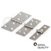OPIOL QUALITY® Hinge Punched 100 x 40 mm Stainless Steel