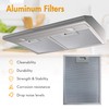 FIREGAS Under Cabinet Range Hood 30 inch, Ducted/Ductless Convertible Kitchen