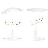 H Track Single Circuit 3-Wire Track Connector(Flexible Connector White)