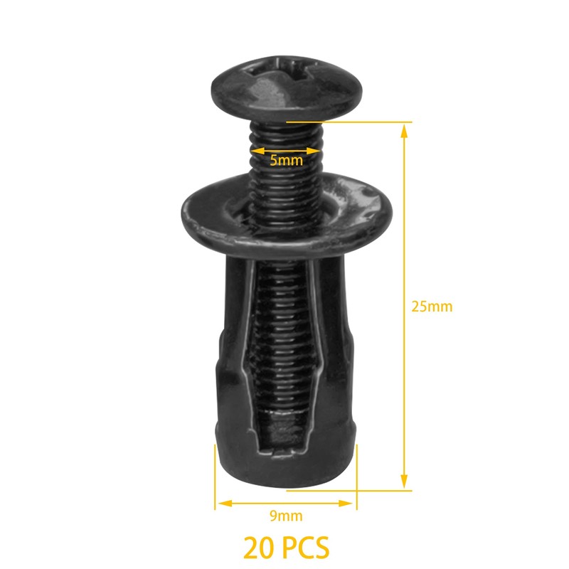 20 PCS Black Jack Nuts – Petal Expansion Rivet Nut