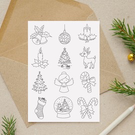 Detailed page reference Waterproof Tattoo Stickers, Christmas Instant Tattoo