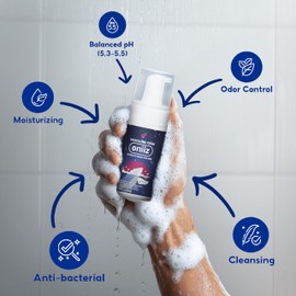 ONIIZ Masculine Foam Amorous | 3-Barrier Intimate Protection | Gentle Intimate Wash for Men | pH Balanced | Natural Ingredients | Warm & Attractive Fragrance | Removes Sweat, Bad Odor 3.38 fl. oz