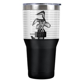 Looney Tunes Wile E. Coyote Busted Stainless Steel Tumbler 30 oz Coffee Travel Cup, Vacuum Insulated & Double Wall with Leakproof Sliding Lid