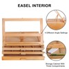Vencer Adjustable Wooden Artist Table Easel with 3-Drawer Storage Box,Portable