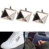 100 Pieces Pyramid Studs 4 Jaw Rivets for Punk Crafts
