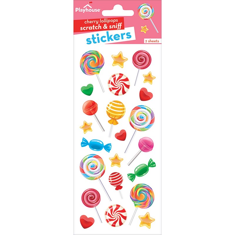 Playhouse Candy Shop Cherry Scented Scratch & Sniff Stickers -