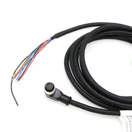 HangTon Cognex in Sight 3800 7000 470 260 Power IO Trigger Cable for Keyence IV3 Baumer Camera Sensor, M12 A-Coded 12 Pin Female Right Angle to Flying Lead CCB-PWRIO 5m