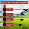 Phosooy 6 Pack Solar Animal Repellent, Predator Eyes Animal Deterrent