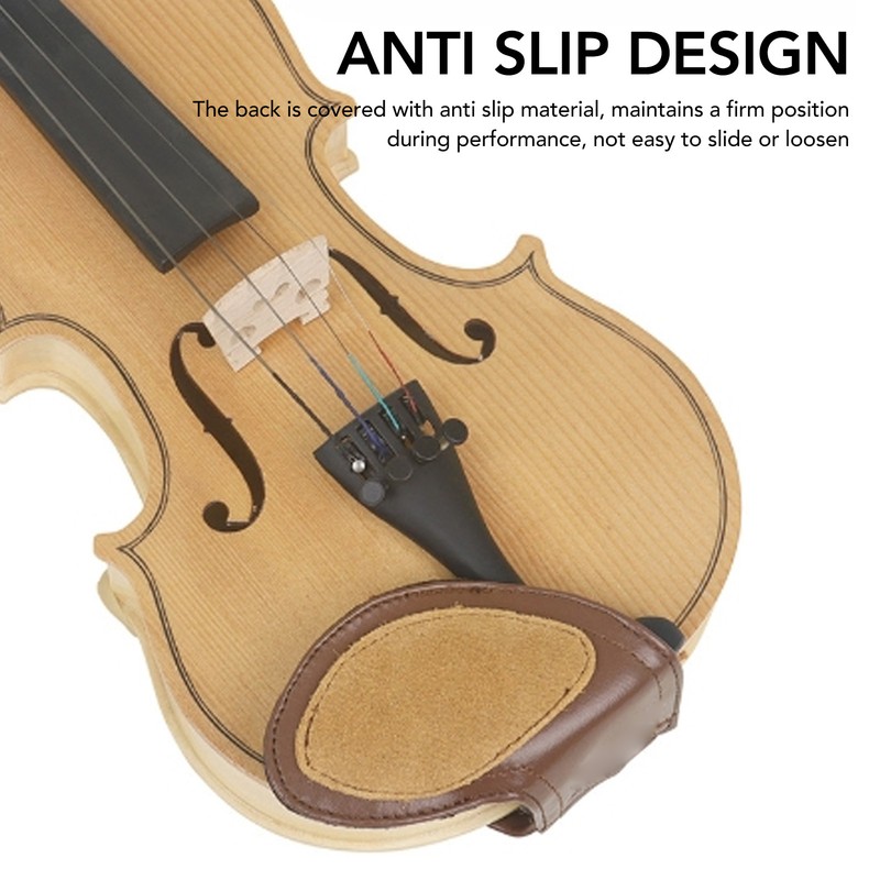 Violin Shoulder Rest Pad Handmade Soft Sheepskin Violin Chin Rest