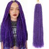 Purple Passion Twist Hair 24 Inch 5 Packs Water Wave