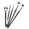 Beavorty 5pcs Fan Mascara Brush Set Scalloped Eyelash Brush Lash
