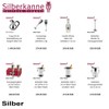 SILBERKANNE Bottle Stopper Cork Stopper Deer L 9 cm Chrome-Plated