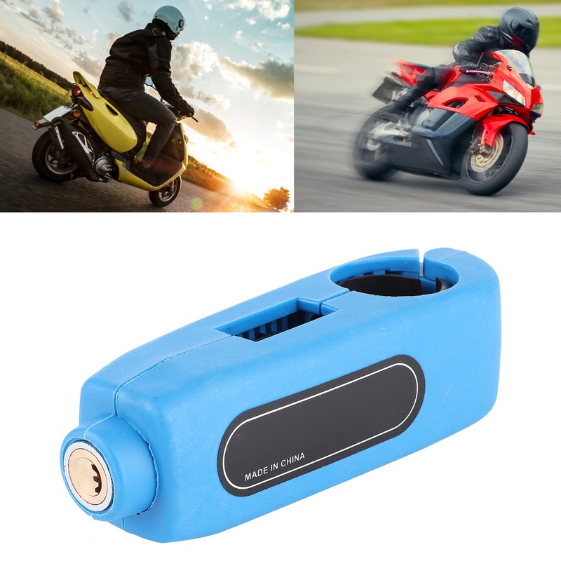 Motorcycle Handlebar Grip Lock AntiTheft Protection Fit for EScooter ATV
