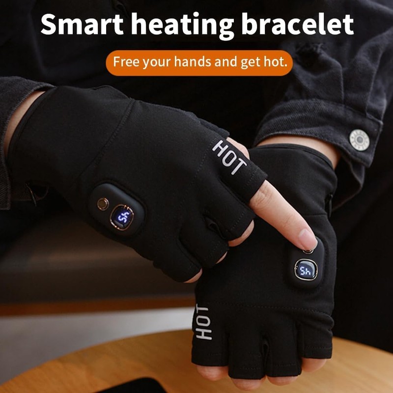 B-Qtech Heated Gloves, Winter Electric Warm Gloves for Men Women,