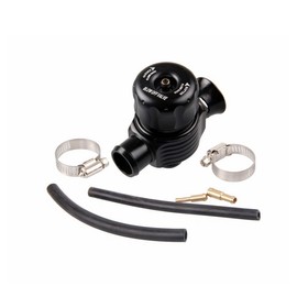 25mm Car Dual Ports Adjustable Turbo Blow Off Valve Fake Dump BOV Sound Simulator Kit Black