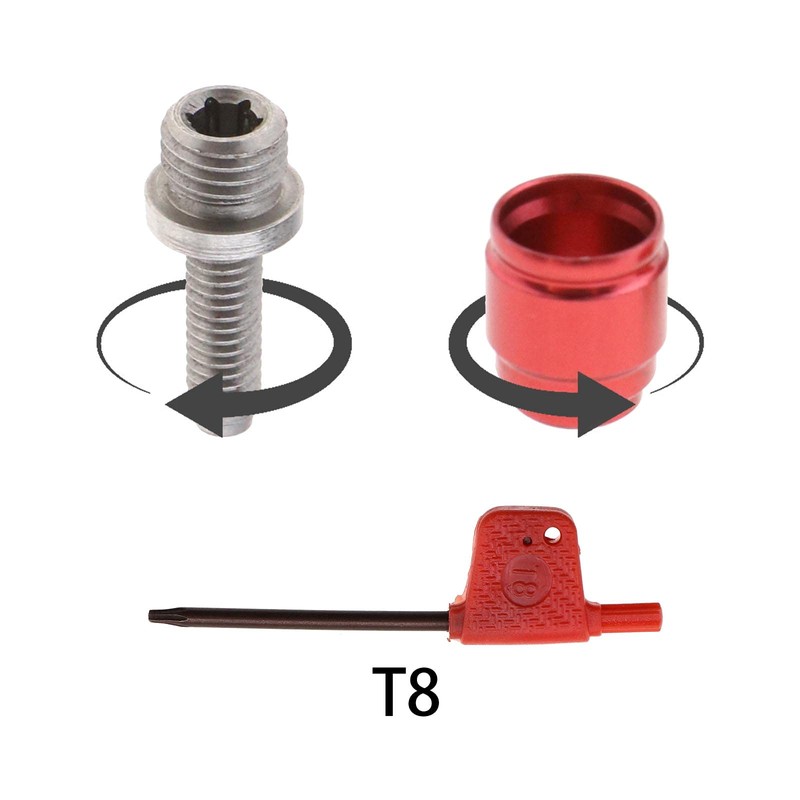 ECSiNG 4 Sets Bicycle Disc Brake Olive Connection Insert Kit