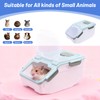 Saim Extra Large Chinchilla Sand Bath Container, 7.4-Inch Hight Dust