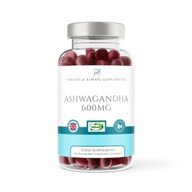 Ashwagandha Gummies 1200mg per serv High Strength with 5% Withanolides 60mg - 2.5 Months Supply - 150 Raspberry Flavoured Ashwagandha Root Extract Supplement for Men and Women
