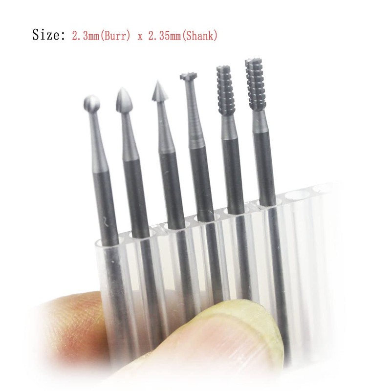 Luo ke 6 Pcs 3/32 Inch Shank Tungsten Steel Engraving