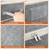 90L Under-Bed Storage Bags with Zips, Large Storage Organizer Boxes,