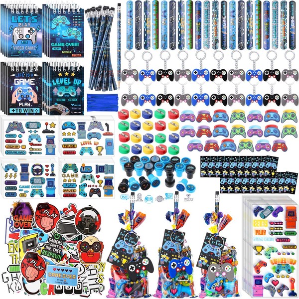 Sayglossy 251 Pcs Cool Video Game Party Favors Set Includes