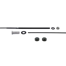 VistaView CableTec - Fast and Easy Black Stainless Steel Cable Railing Kit for Wood Posts – 1/8 Inch Black Oxide Stainless Cable, 5 Feet with Long Terminals and Black Oxide Stainless Chamfer Caps