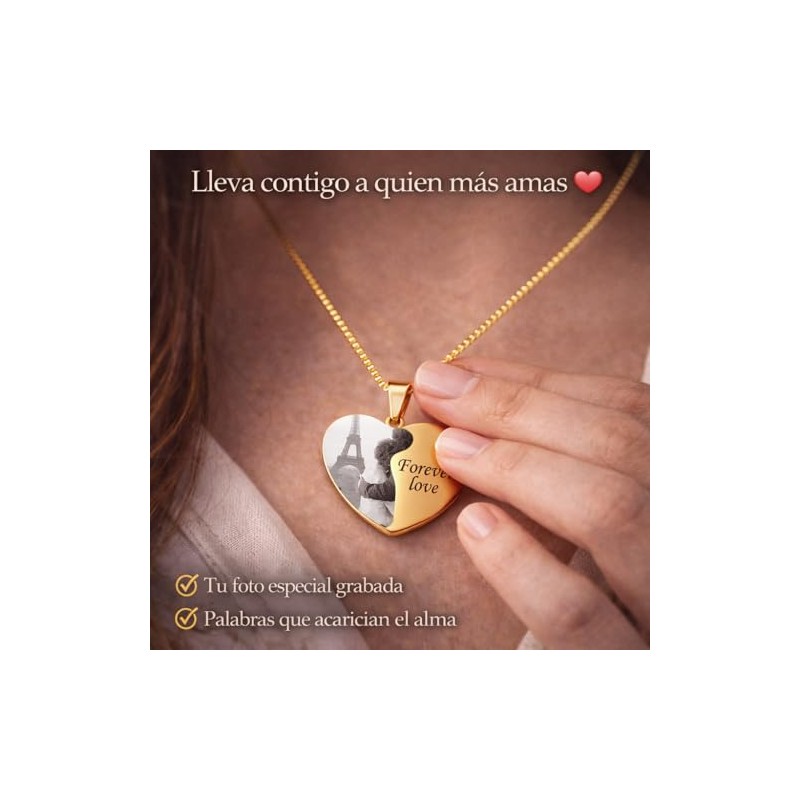 Grabado Láser Personalizado Collares Placa Llaveros Pulseras y Más Nombre