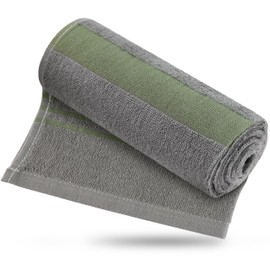 Zumi Mini 100% Cotton Camping Travel Towel - Small, Ultralight, Fast Drying, Highly Absorbent, Soft and Gentle on The Skin, Safe for The Planet (28"x13" Gray)
