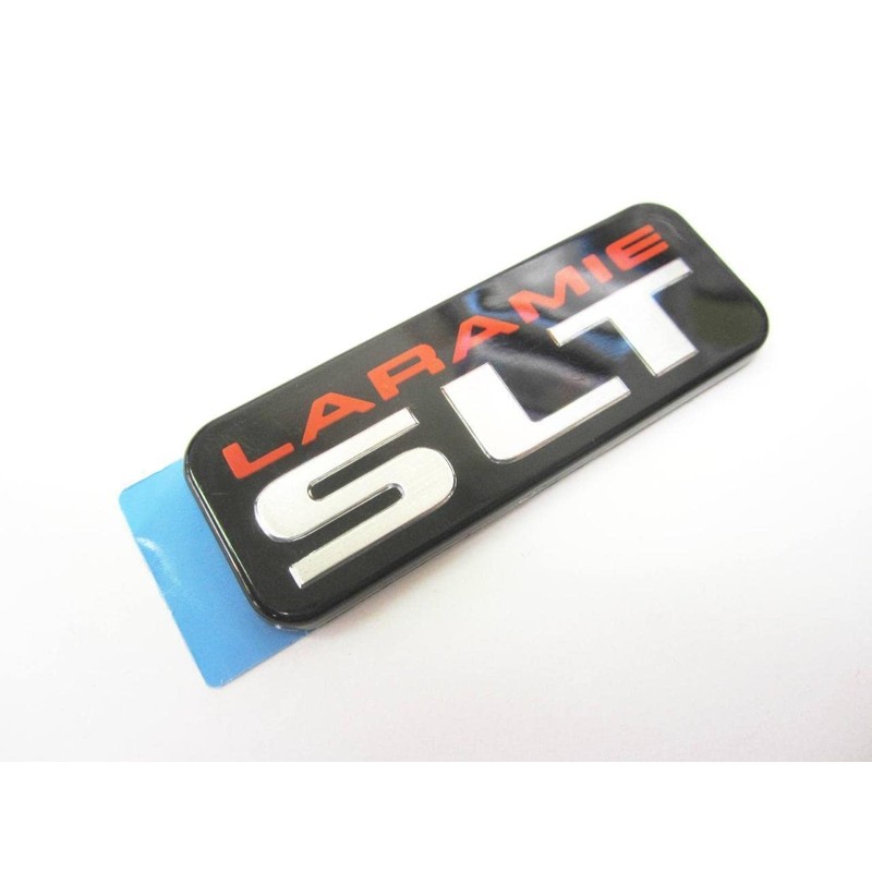 2Pc SLT Laramie B Pillar Cab Emblems 3D Badge Nameplate