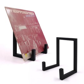MayRecords Vinyl Record Storage Holder Vinyl Record Storage Stand Display Black Metal Album Frames for Lp Display Holds any Size Records