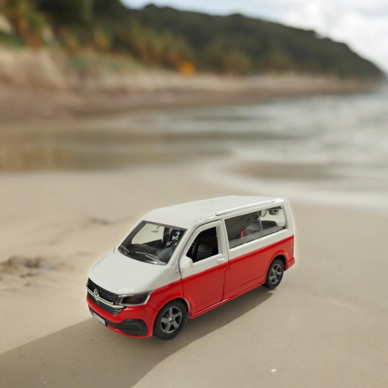 Kids Globe VW Transporter Motorhome Die Cast Pull Back 13.5
