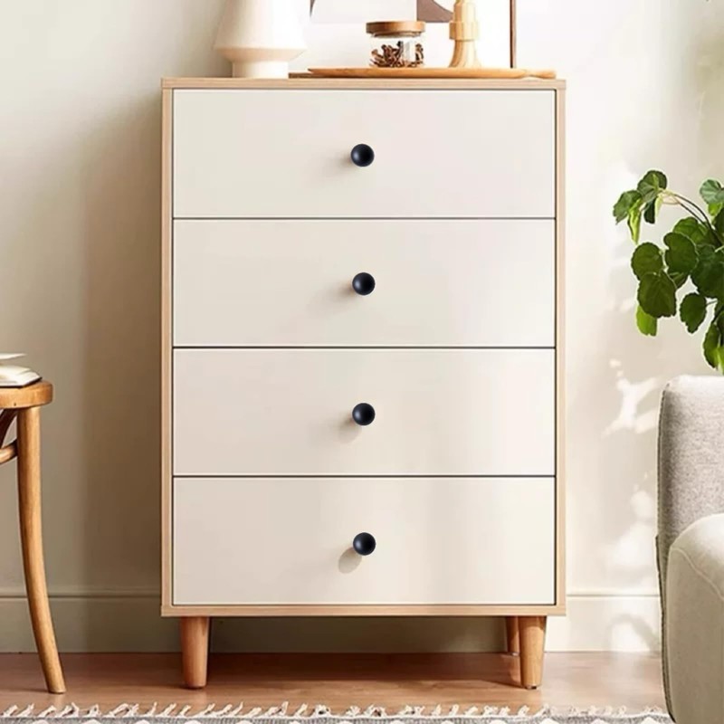 Eledabra Kitchen Cabinet Knobs Drawer Dresser Knobs Matte Black Zinc,