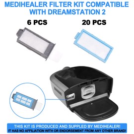 26PCS CPAP Filters Compatible with Dreamstation 2: Includes 20PCS Ultra-Fine Filters& 6PCS Pollen Filters,Replacement Filters for Dream Station 2 Supplies,Medihealer Premium Filter.