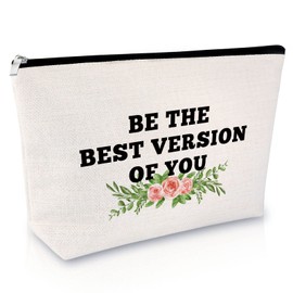 Motivational Gift for Best Friends Cosmetic Bag Inspirational Gift for Girls Makeup Bag Encouragement Gift for Daughter Sister Graduation Gift for Her Anniversary Christmas Travel Cosmetic Pouch