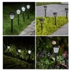 EXCMARK 10 Pack Solar Lights Outdoor Garden Pathway Solar Powered