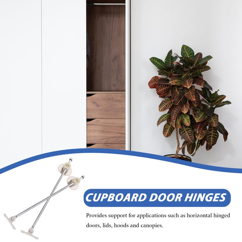 LALAFINA 4pcs Lid Support Hinge Kitchen Cabinet Hinges Soft for