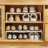 Cabinet Shelf Expandable,Layered Space-Saving Cabinet Stackable Rack - Lightweight Heavy