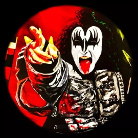 GENE SIMMONS KISS EXCLUSIVE THREE LEATHER BRACELETS IN ONE PRICE