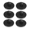FOMIYES Shower Scalp 6pcs Massage Brush Set Bamboo Detangler Red