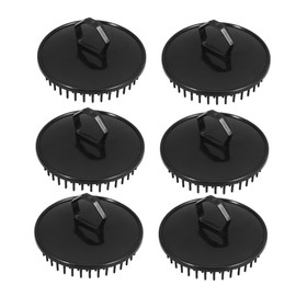 FOMIYES Shower Scalp 6pcs Massage Brush Set Bamboo Detangler Red Light Dandruff Exfoliator for Men