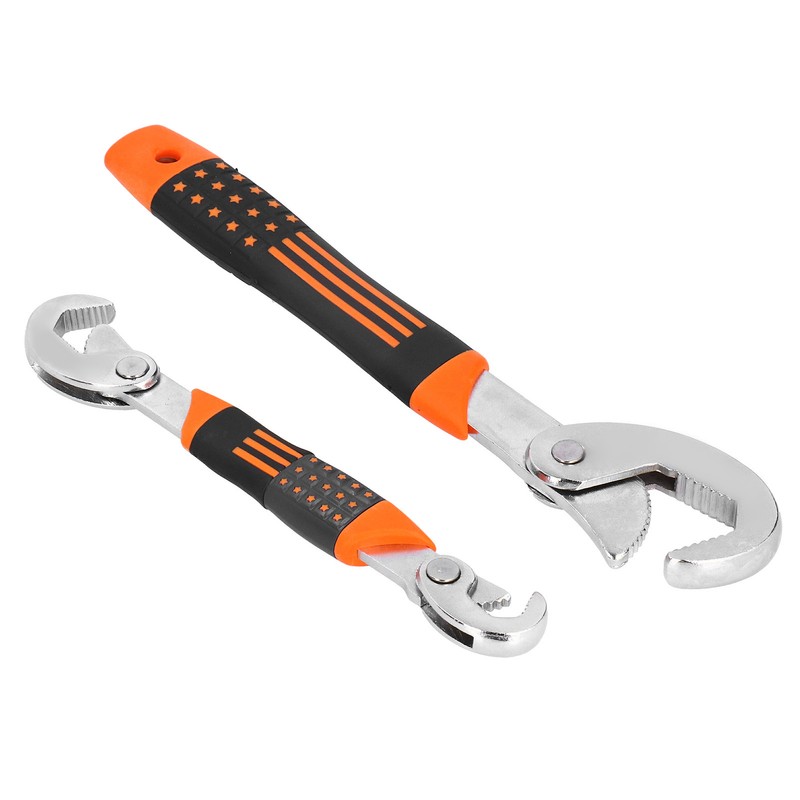 2Pcs/Set Adjustable Quick Open Wrench Multi Function Non Slip Grip