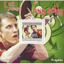 Comoros miniature sheet 594 (complete. issue.) unmounted mint/never hinged ** MNH 2010 Table Tennis (Joo SE Hyuk) (Stamps for collectors) Tennis/Tabletennis