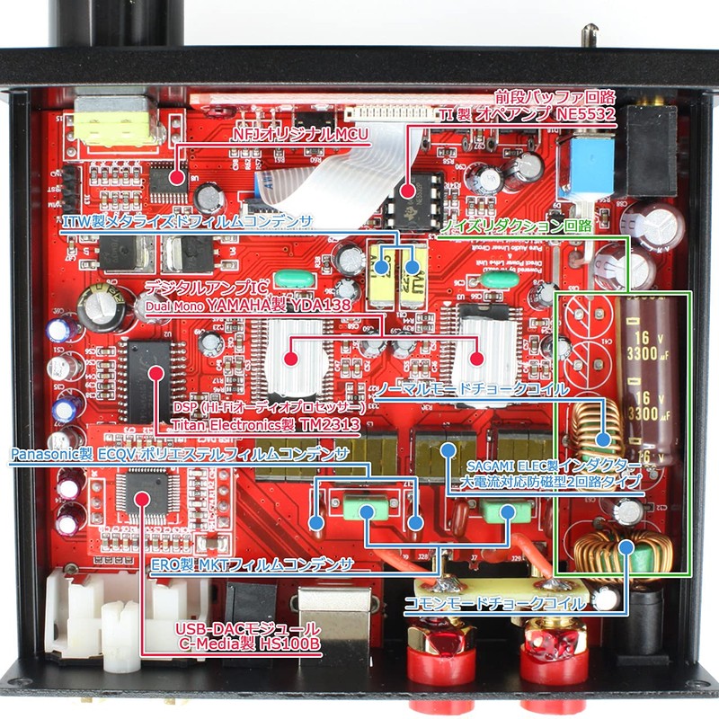 FX-AUDIO- YD-202J YDA138 Digital Amplifier IC with Dual Mono Drive