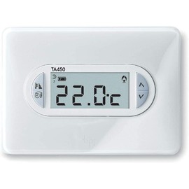 Came TA/450, Digitales Wandthermostat, Raumtemperaturregelung, Tagesprogrammierung, kompatibel mit Plaketten der zivilen Serie, einfache Installation, Weiß