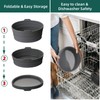 Slow Cooker Liners, Foldable Reusable Silicone Cooking Liners Compatible with