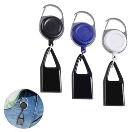 3 Stück Feuerzeug Schlüsselanhänger Set, Lustige Feuerzeug Anhänger mit Einziehbarer Schnur, Karabinerhaken, Diebstahlschutz, Kompatibel mit den meisten Feuerzeugen