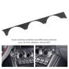 Car Air Conditioning Knob Panel Frame Trim Carbon Pattern Smooth
