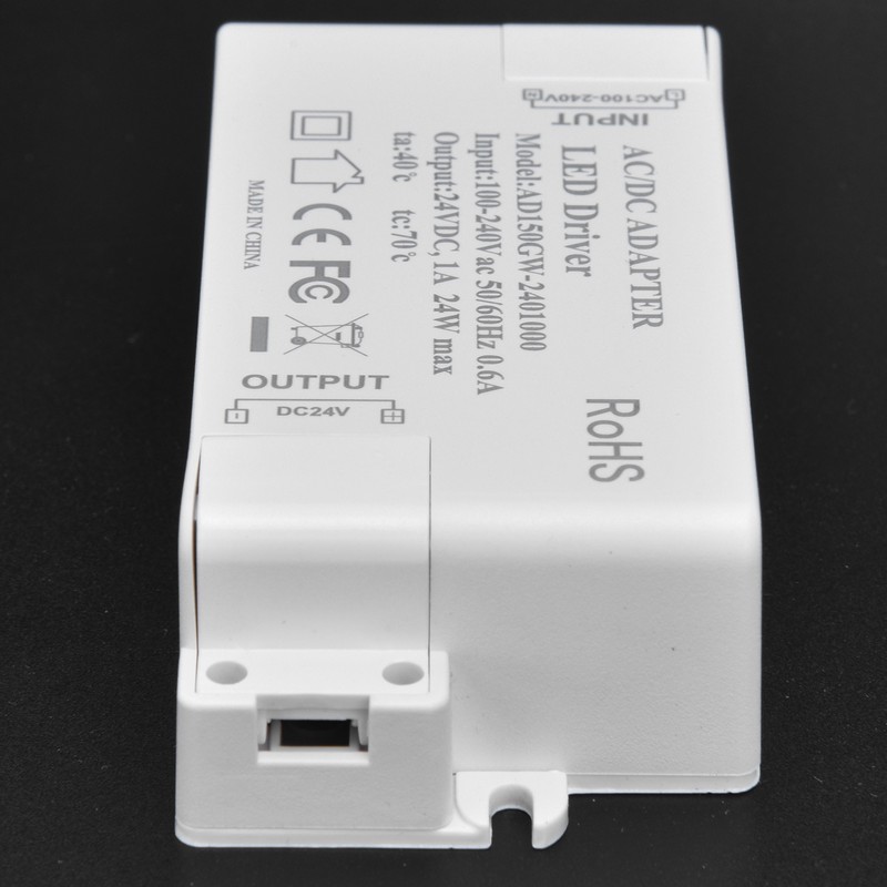DC 24V 24W 1A LED Driver Constant Voltage Flame Retardant