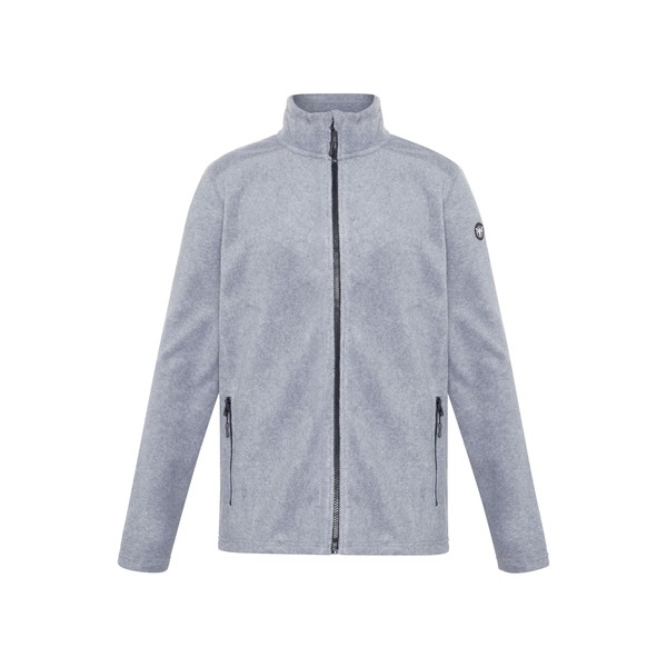 CHIEMSEE Fleece Jacket with Pockets, 17-4402 m neutral grey melange