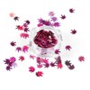 FOMIYES Nail Glitter Sequins 12pcs Maple Shape Manicure Shining Pieces